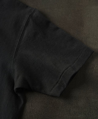 Regular Fit Heavyweight Tubular Jersey T-Shirt - Black