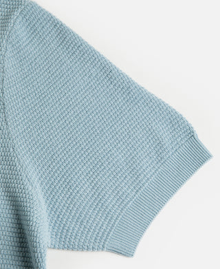 Lot 926 Jacquard Short Sleeve Polo Shirt - Light Blue