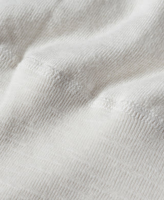 Side Closing Short Sleeve Henley T-Shirt - White