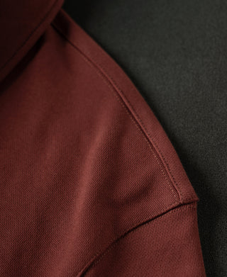 Heavyweight Quarter-Zip Collar Sweatshirt - Dark Red
