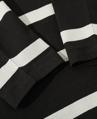 1940s Border Stripe T-Shirt - Vintage Black