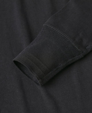 Vintage Long Sleeve Henley Shirt - Black