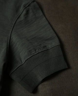 1900년대 9.8온스 슬러브 코튼 헨리 티셔츠 - 빈티지 블랙