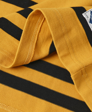 9.8온스 IVY 스타일 스트라이프 티셔츠 - 옐로우/블랙