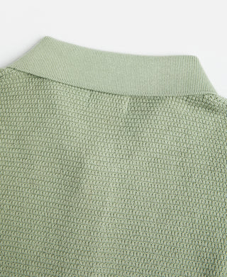Lot 926 Jacquard Short Sleeve Polo Shirt - Light Green
