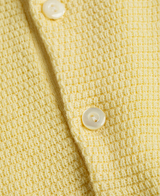 Lot 926 Jacquard Short Sleeve Polo Shirt - Yellow