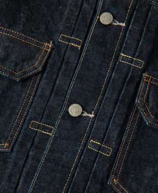 button detail of 1950s Type 2 Selvedge Denim Jacket