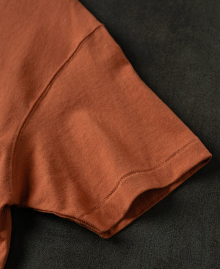 Regular Fit Heavyweight Tubular Jersey T-Shirt - Orange