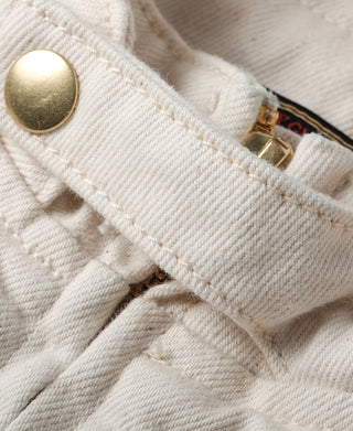 Undyed Selvedge Denim Biker Jacket