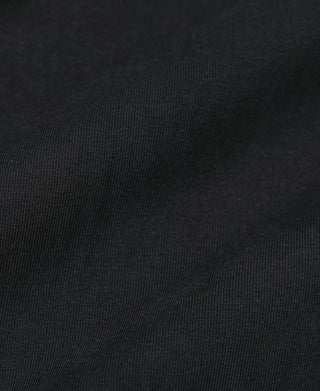 빈티지 반팔 헨리 티셔츠 - 블랙