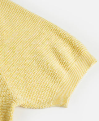 Lot 926 Jacquard Short Sleeve Polo Shirt - Yellow