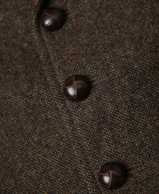 Brown Tweed Hunting Vest