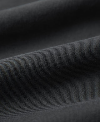 fabric texture of Vintage Black Sun-Washed Cotton Long Sleeve T-Shirt