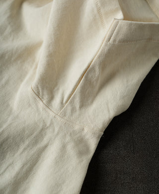 Regular Fit Heavyweight Tubular Jersey T-Shirt - Cream White