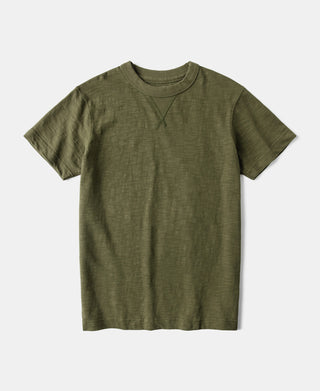 Heavyweight Cotton Gusset Tubular T-Shirt - Green