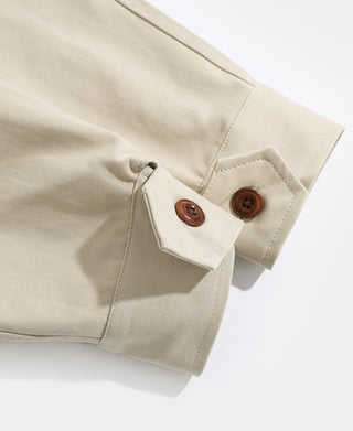 1950s Zip Up Campus Sport Jacket - Apricot