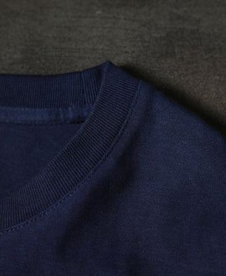 Indigo-Dyed Cotton-Jersey Long Sleeve Pocket T-Shirt
