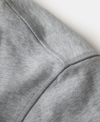 Heavyweight Terry Zip-Up Hoodie - Heather Gray