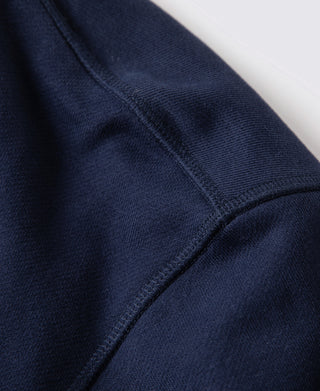 Heavyweight Terry Zip-Up Hoodie - Dark Blue