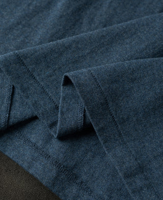 Regular Fit Heavyweight Tubular Jersey T-Shirt - Denim Blue