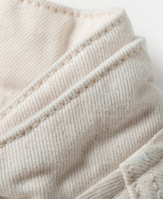 Undyed Selvedge Denim Biker Jacket