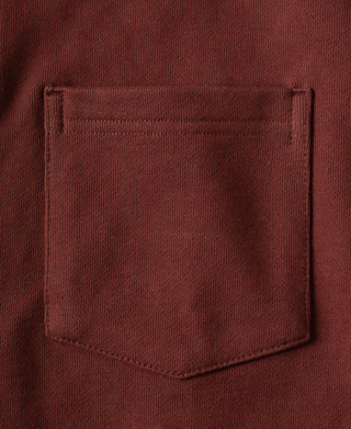 Heavyweight Quarter-Zip Collar Sweatshirt - Dark Red
