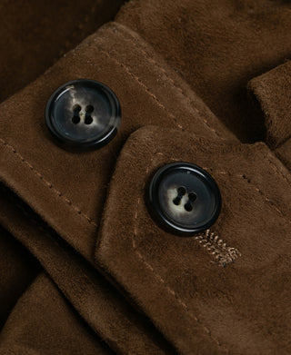 Sheepskin Suede Swing Top Jacket