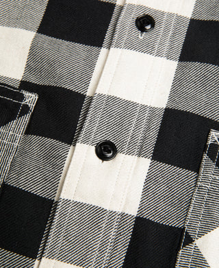 Lot 206 1940s Buffalo Plaid Shirt - Black/White