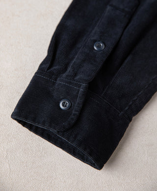 1960s Corduroy Work Shirt - Indigo
