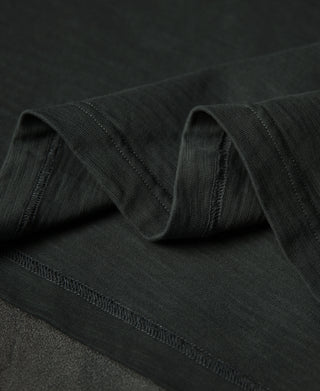1900년대 9.8온스 슬러브 코튼 헨리 티셔츠 - 빈티지 블랙