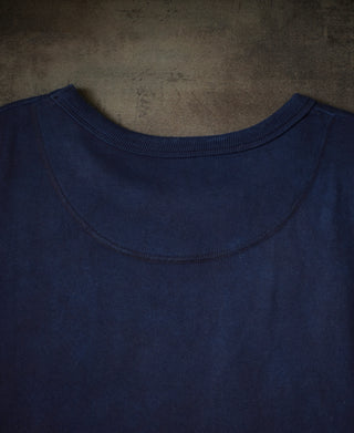 Sweatshirt aus indigogefärbtem Baumwolljersey