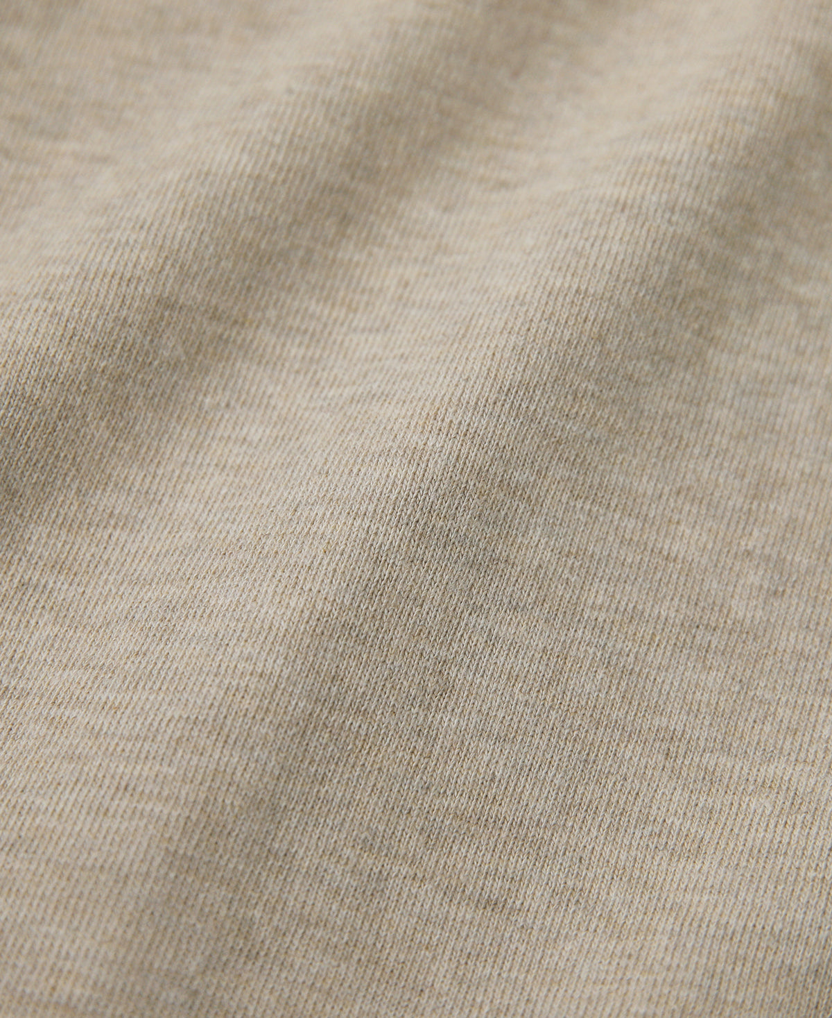 10.5 oz Cotton Loopwheel Tubular Long Sleeve T-Shirt - Oatmeal