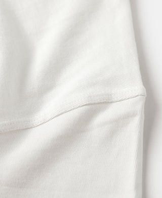 1930s Slanted Pocket Tubular T-Shirt - White