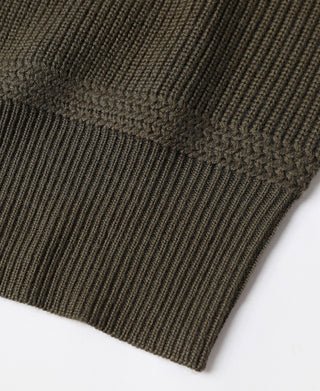 US Army High Neck Wool Sweater - Olive