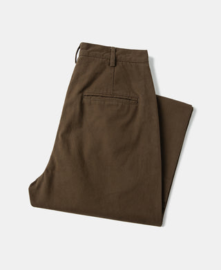 overview of Classic Fit Two-pleated Chino - Brown