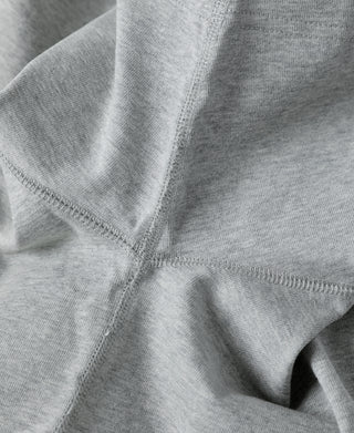 Kurzarm-Henley-T-Shirt aus 10,6 Unzen Baumwolle – Grau