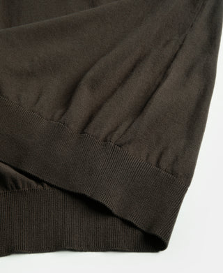 Lot 925 High-Twist Cotton Knit Polo - Coffee