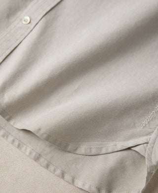 Classic Button-Down Oxford Shirt - Light Khaki