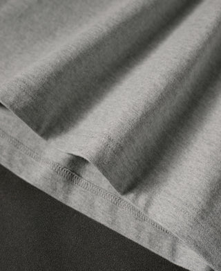 Regular Fit 9,3 oz Jersey-Rundhals-Schlauch-T-Shirt – Grau