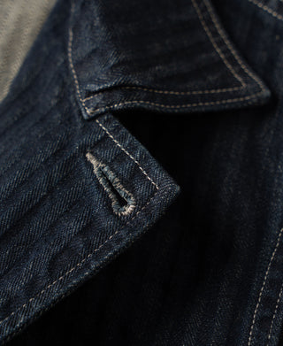 1920s Herringbone Denim Work Jacket