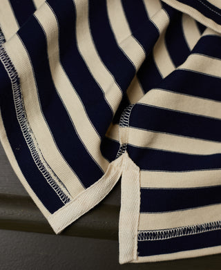 Breton Stripe T-Shirt - Navy/Apricot