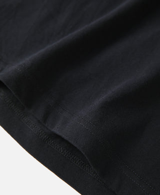 7.2온스 코튼 V넥 튜블러 티셔츠 - 블랙