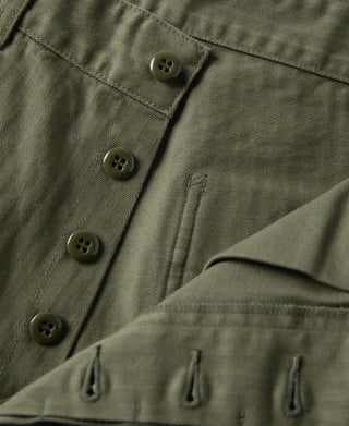 Lot 825 1950s USMC Herringbone Trousers - Olive