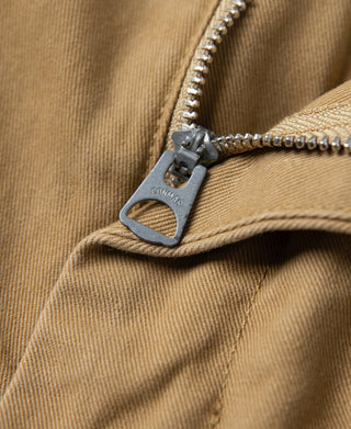 1930's IVY 스타일 더블 플리츠 치노 팬츠 - 옐로우