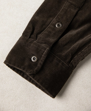 1960s Corduroy Work Shirt - Coffee