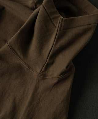 Regular Fit Heavyweight Tubular Jersey T-Shirt - Brown