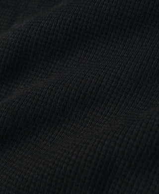 Heavyweight Waffle Cotton Underwear - Black