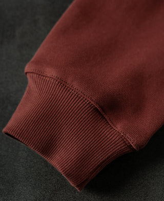 Heavyweight Quarter-Zip Collar Sweatshirt - Dark Red