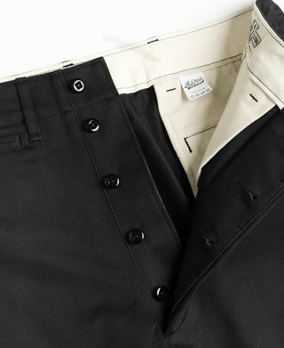 Lot 827 1940s USN Chino Trousers - Vintage Black