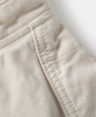 Undyed Selvedge Denim Biker Jacket